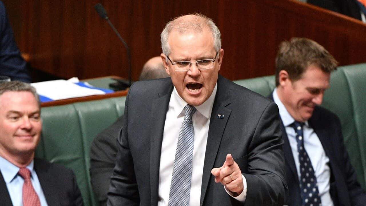 Prime Minister Scott Morrison during Question Time on Tuesday.