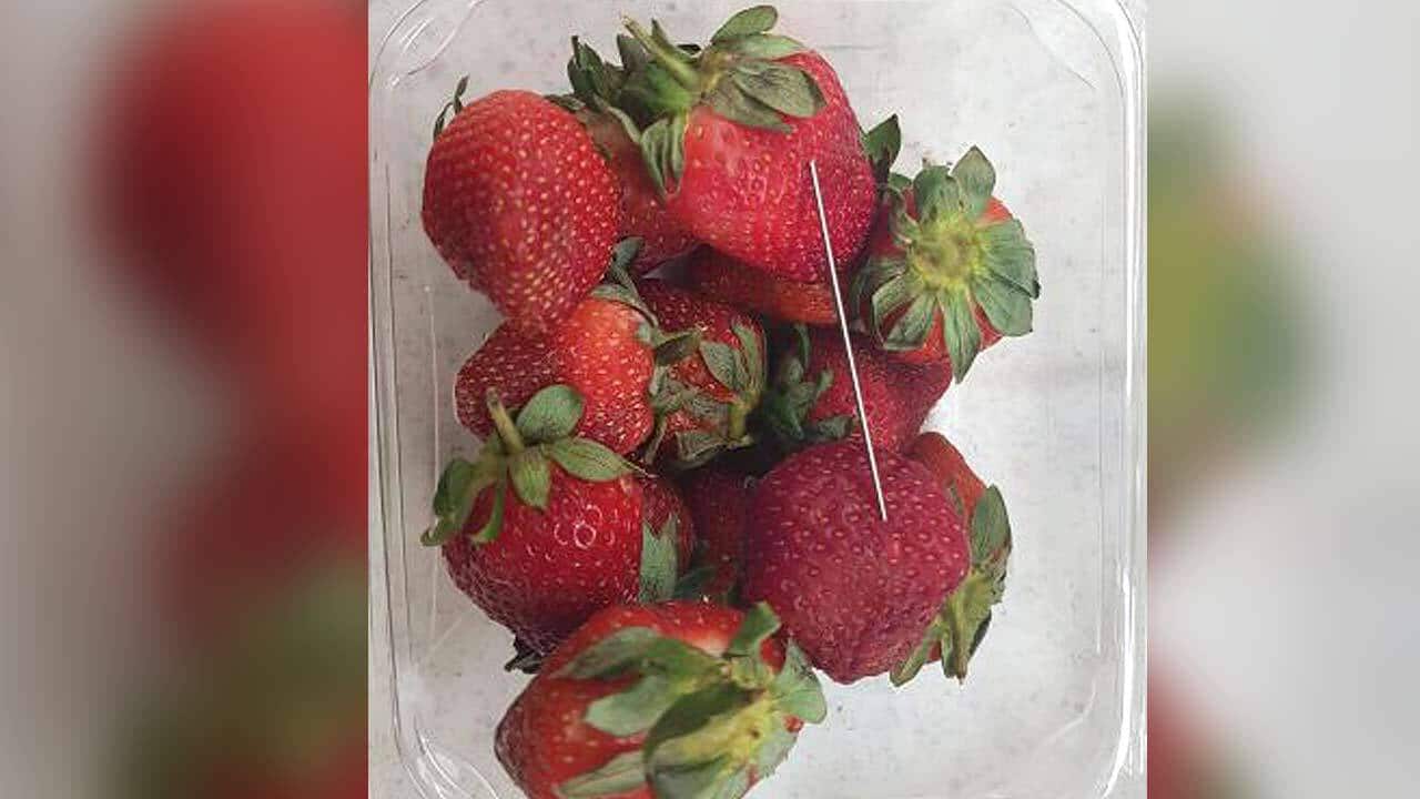 Consumers are being told to cut up strawberries to make sure they are safe to eat.
