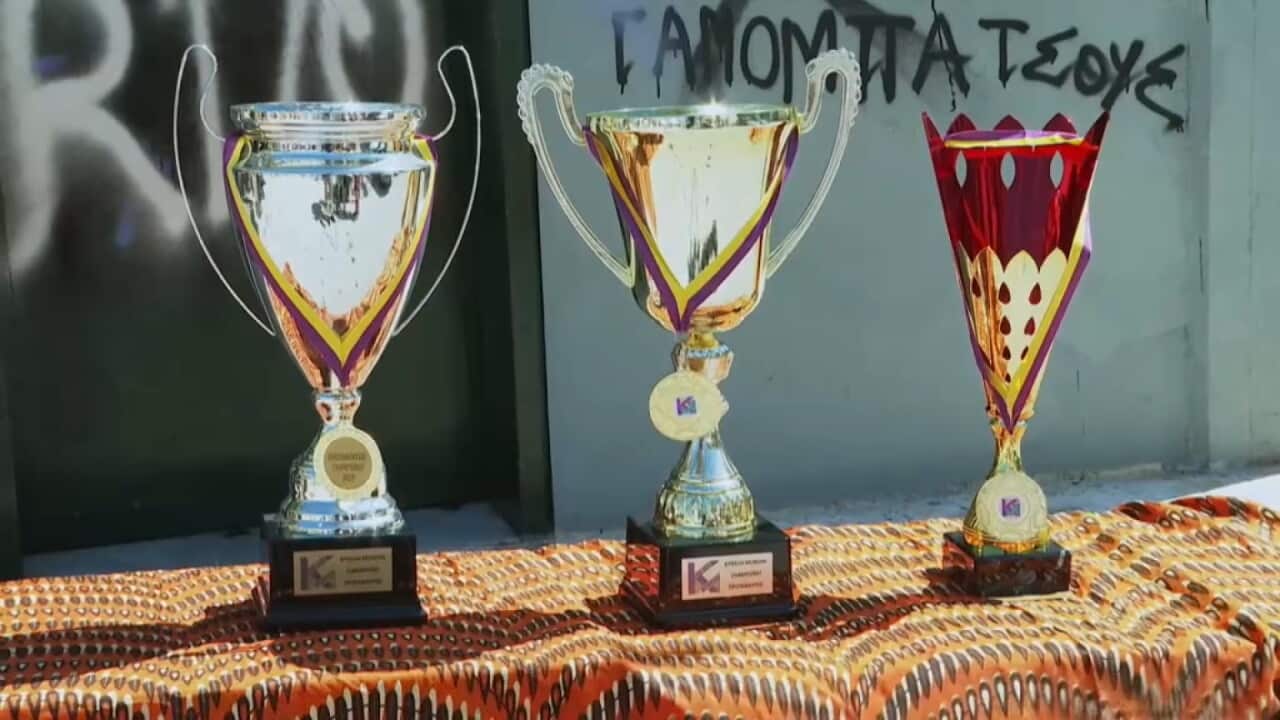 The Kypseli Mundial Football tournament trophies - Athens Greece May 2026 AP .jpg