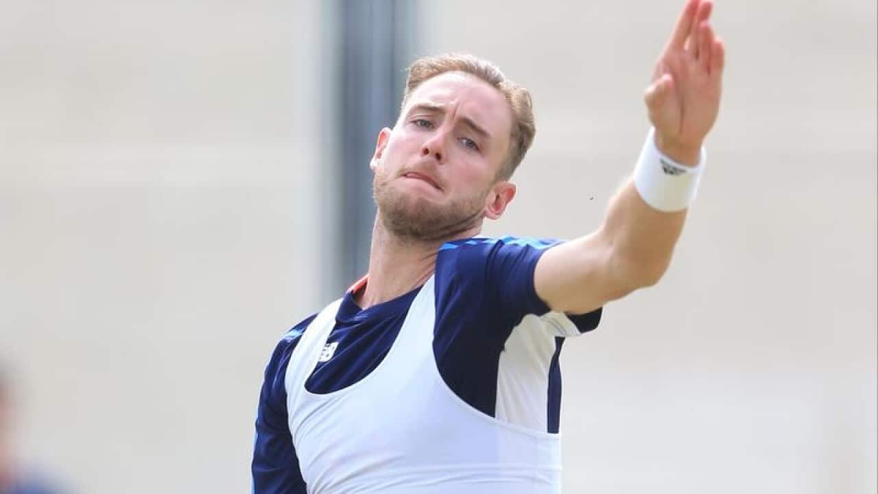 England fast bowler Stuart Broad