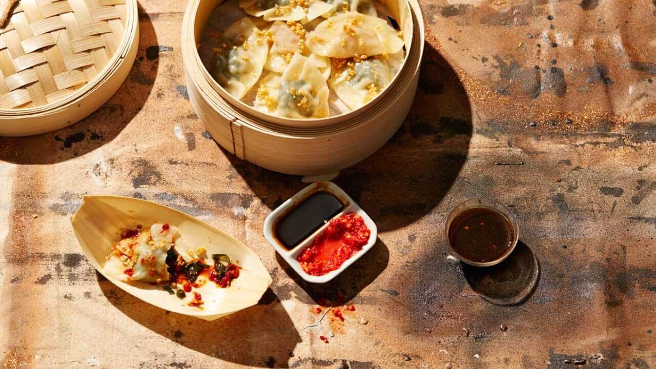 Steamed vegetable dumplings (chai kue)