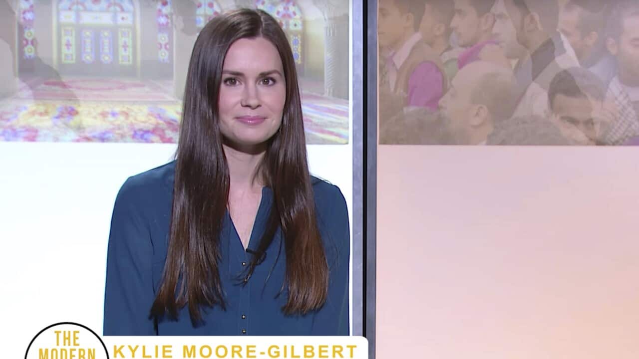 Image from a 2017 video of Kylie Moore-Gilbert, a University of Melbourne scholar on the Middle East