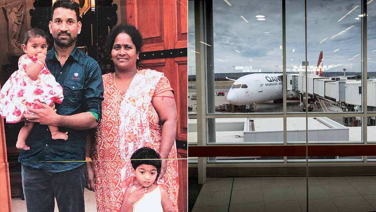 Supporters of the Tamil family, who are facing deportation, wanted Qantas to refuse to fly them against their will.