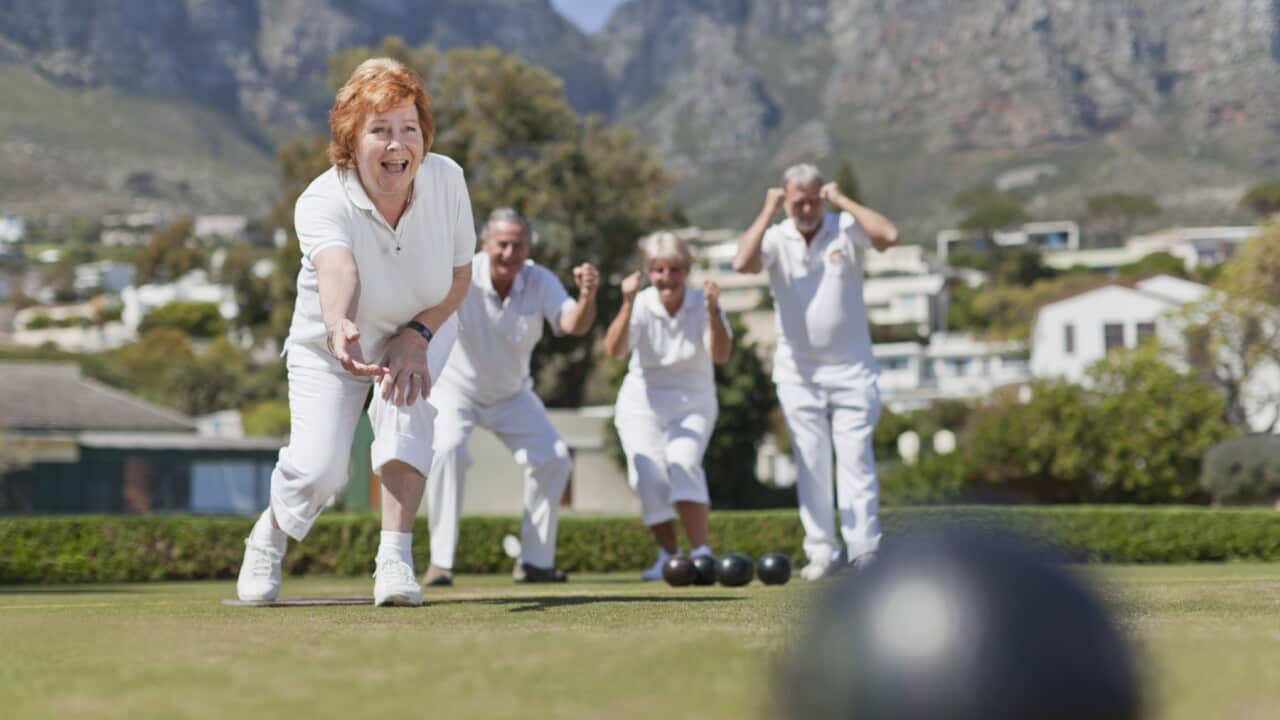 Retirees playing lawn bowling – Getty Images.