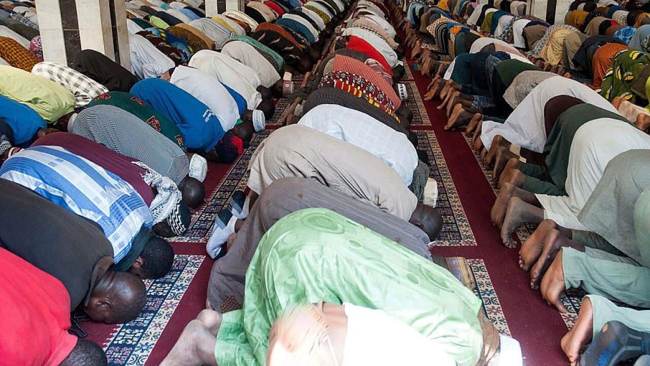 Muslims attend Friday prayer in Mali