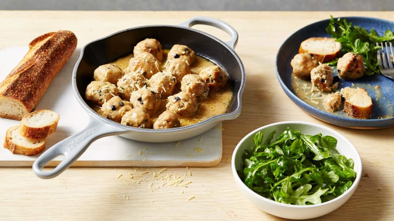 Pork and ricotta meatballs