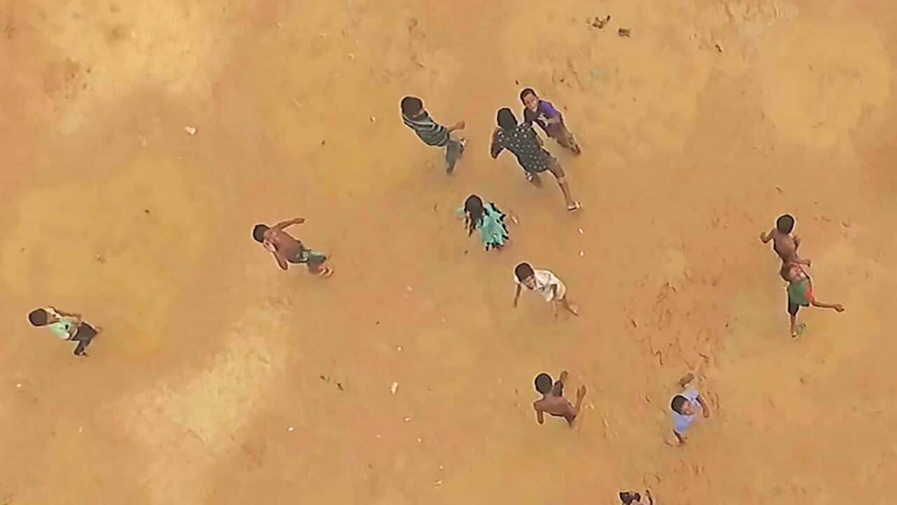 Still from Human Flow, directed by Ai Weiwei.