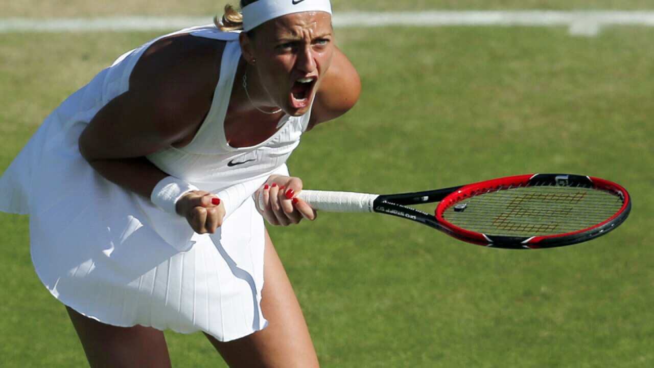 Petra Kvitova of the Czech Republic