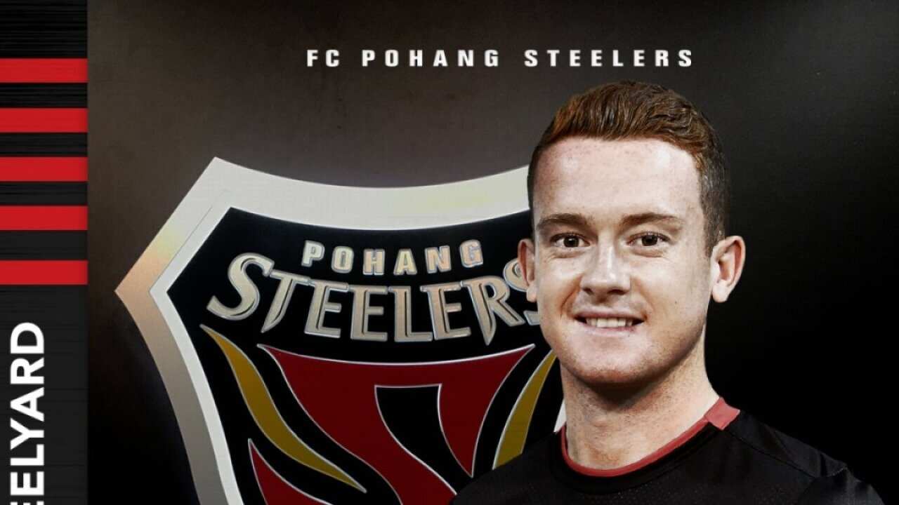 Brandon O'Neill in Pohang Steelers' uniform