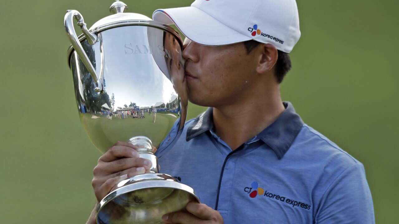 South Korean golfer Kim Si-woo