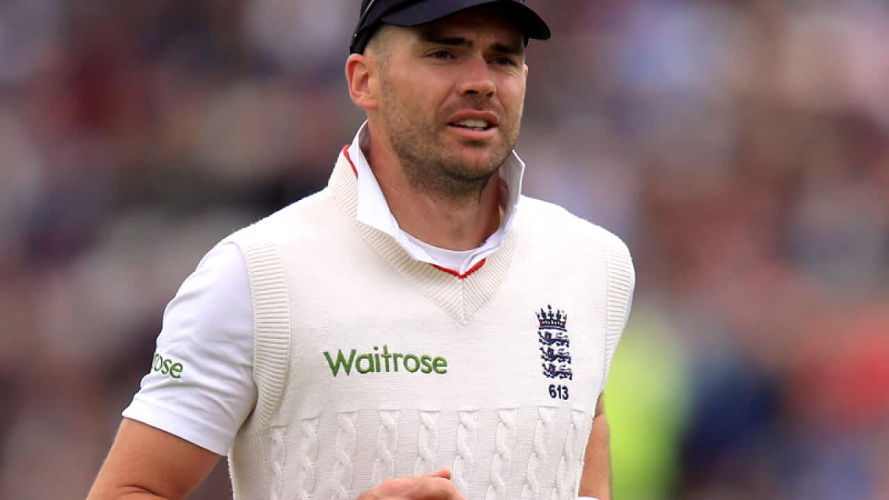 England's Jimmy Anderson