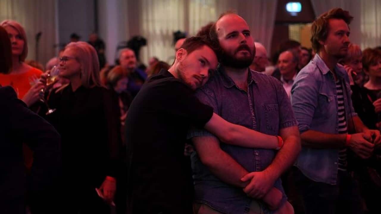 Disappointed Labor supporters in Melbourne