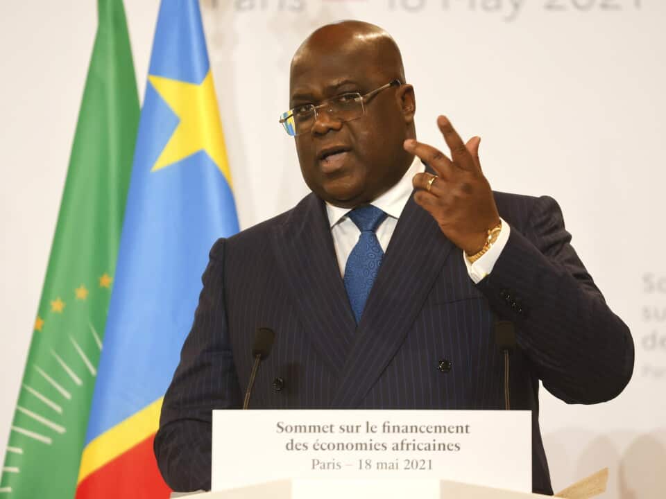 African Union President and President of Congo Democratic Republic Felix Tshisekedi