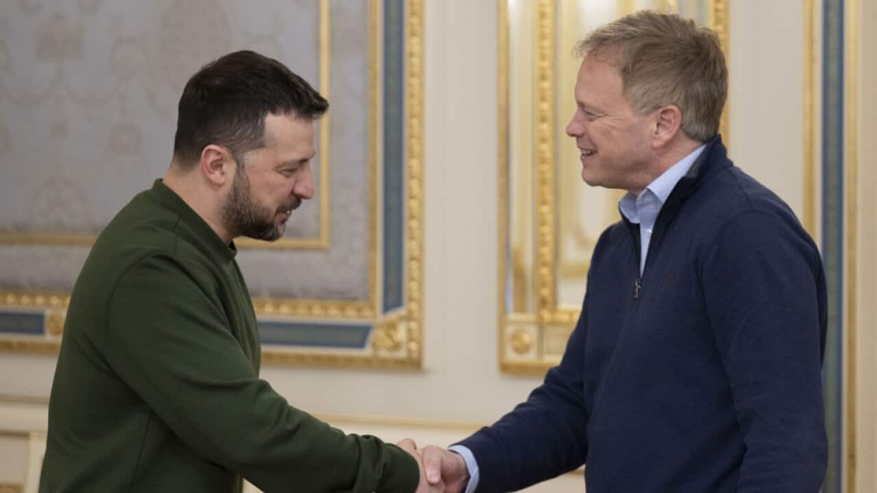 President of Ukraine Volodymyr Zelenskyy had a meeting with Secretary of State for Defence of the United Kingdom Grant Shapps..jpeg