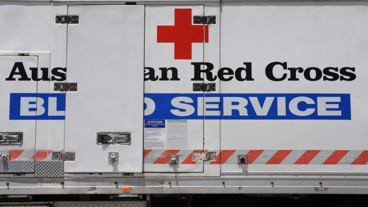 A Red Cross blood bank