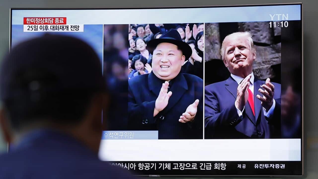 Kim Jong-un (pictured left) and Donald Trump (pictured right).