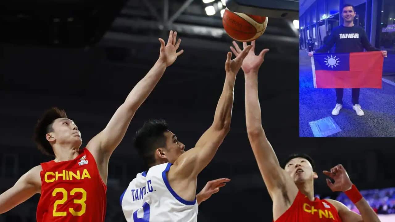 Chinese Taipei and China competed in the FIBA World Cup Asian Qualifier match