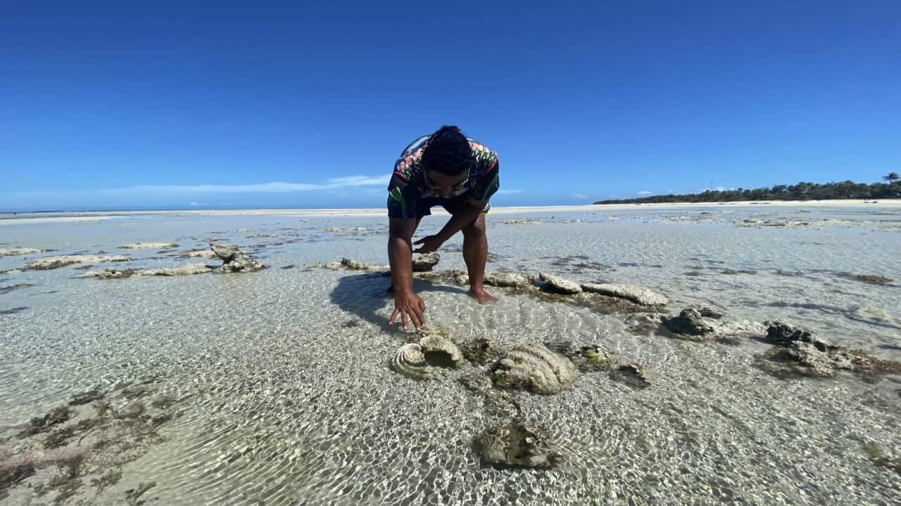 Kulkalgal man is from Masig Island Yessie Mosby, says the future of his home and culture is at stae.