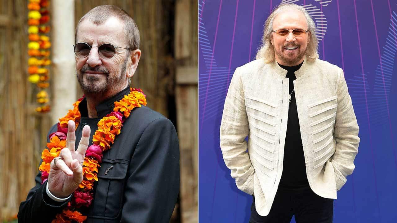 Music legends Ringo Starr, left, and Barry Gibb have bee awarded a knighthood in Britain's traditional New Year Honours.