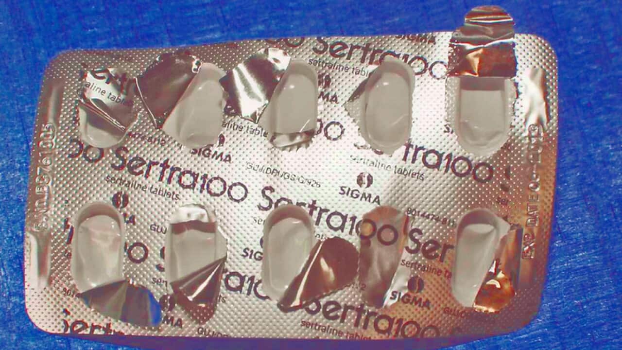 An anti-depressant medication wrapper