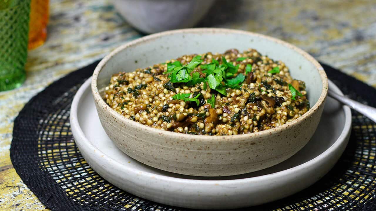 Porcini mushroom risotto