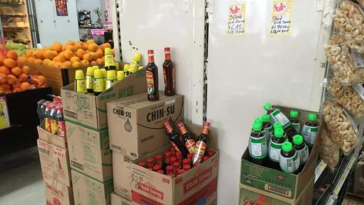 Fish Sauce in an Asian Shop in Sunshine Melbourne