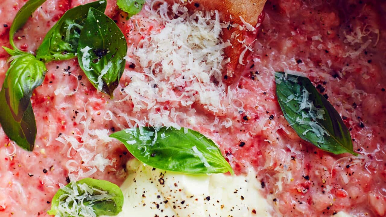 Strawberry risotto (risotto alle fragole)