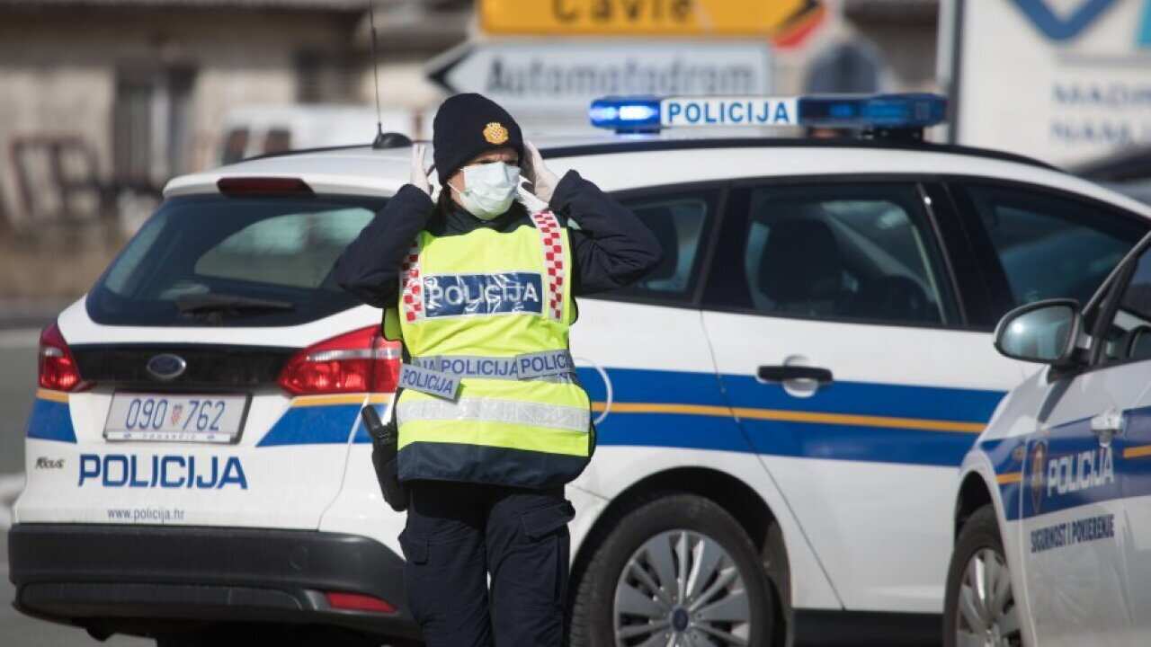 croatian police masks coronovirus