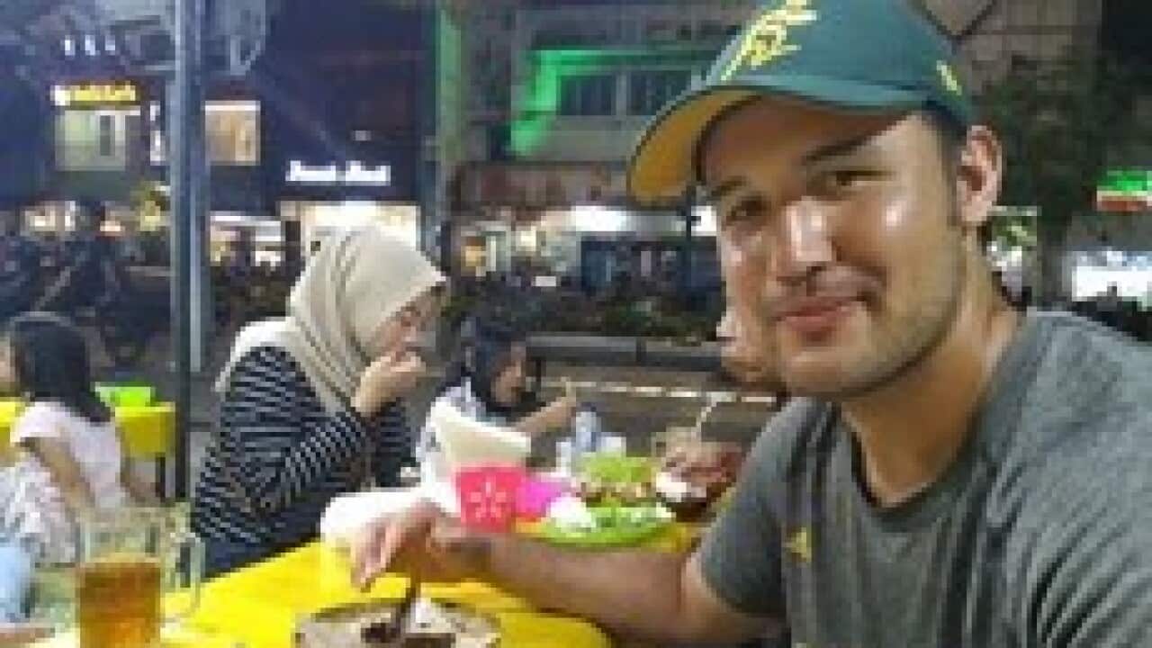 Michael Kiting at the traditional stalls on Jalan Malioboro, April 2019.