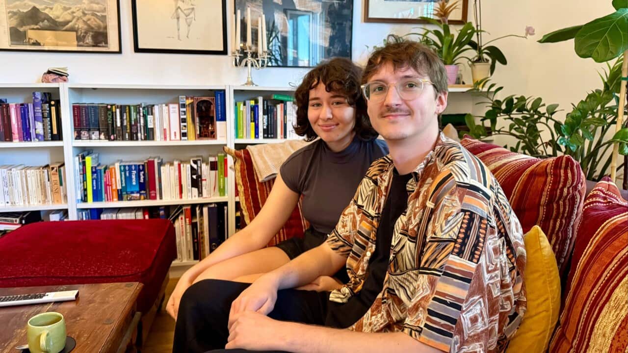 Maximilian Schranz and his partner Lisa live in a public housing flat in Vienna (SBS-Jennifer Scherer).jpg