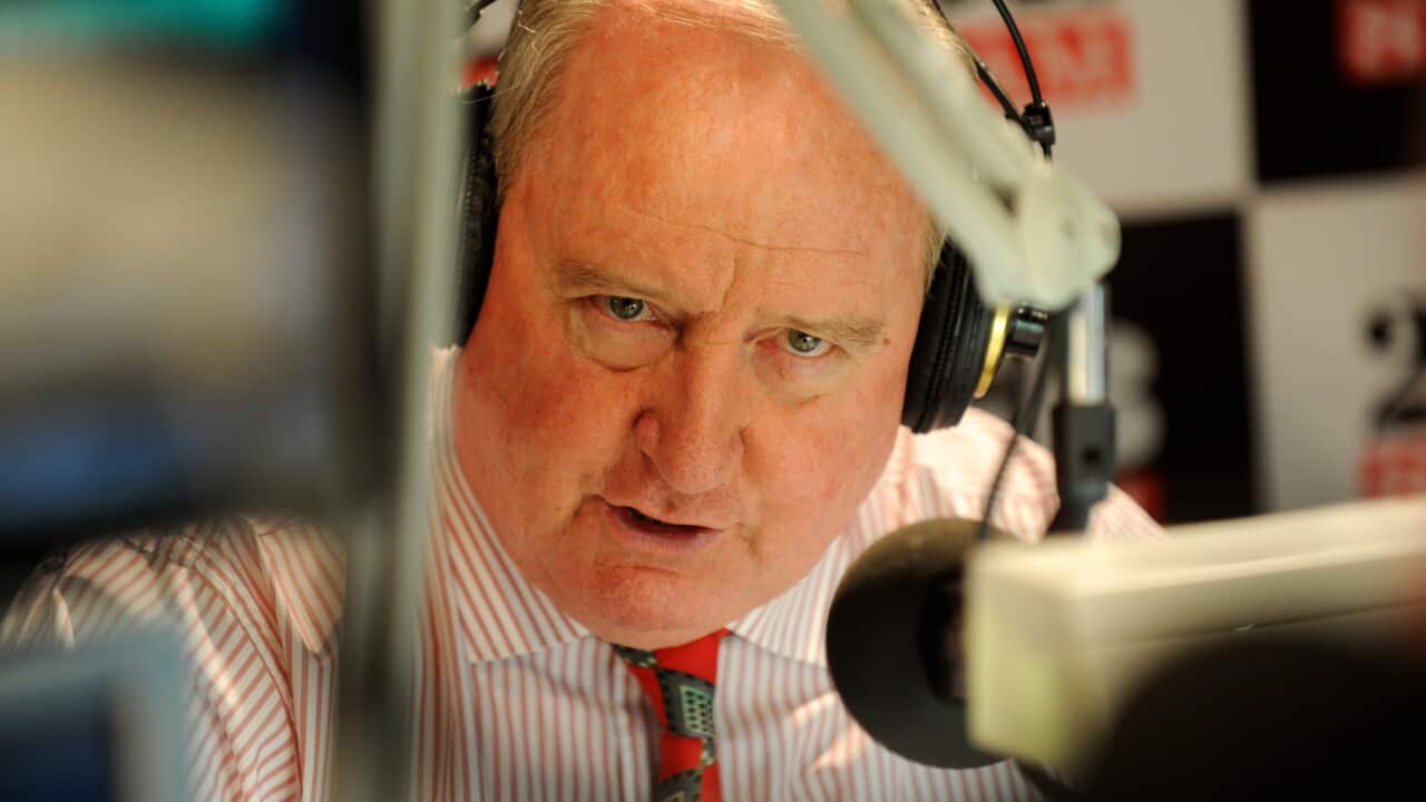 Radio broadcaster Alan Jones. (AAP)