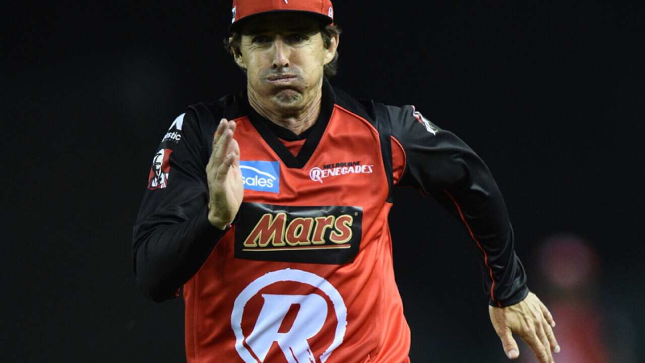 Brad Hogg of the Renegades
