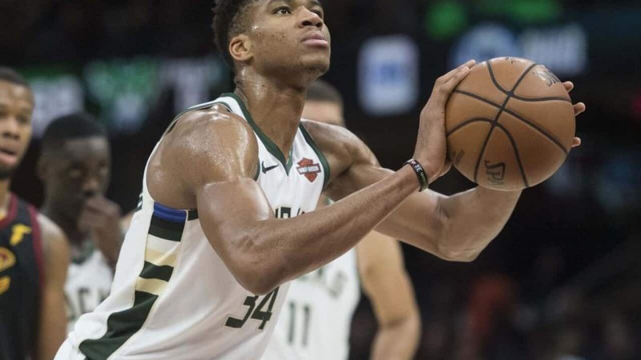 Milwaukee Bucks forward Giannis Antetokounmpo