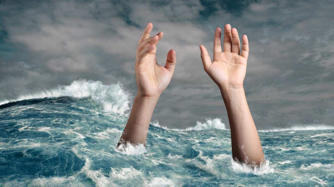 Drowning person