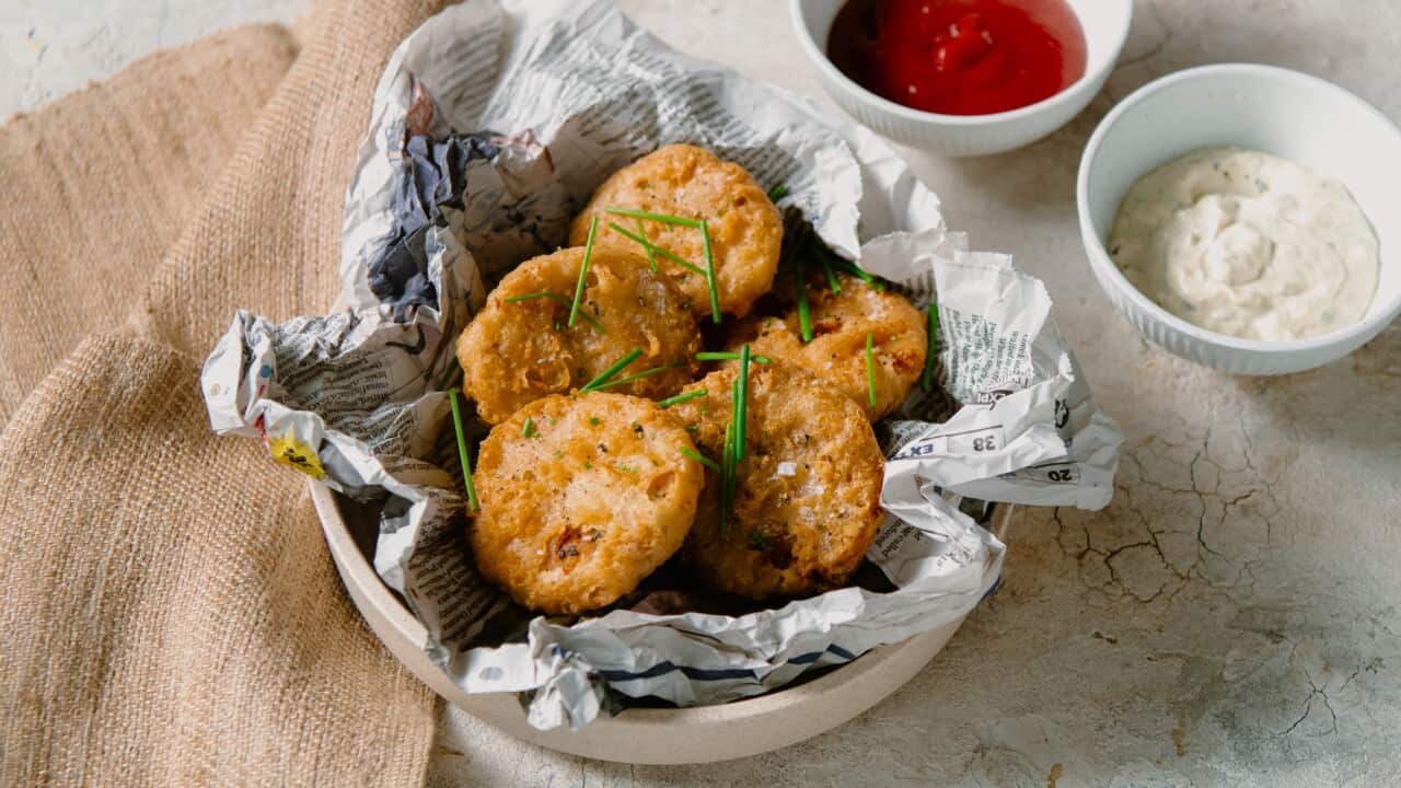 Salt and vinegar potato dabs