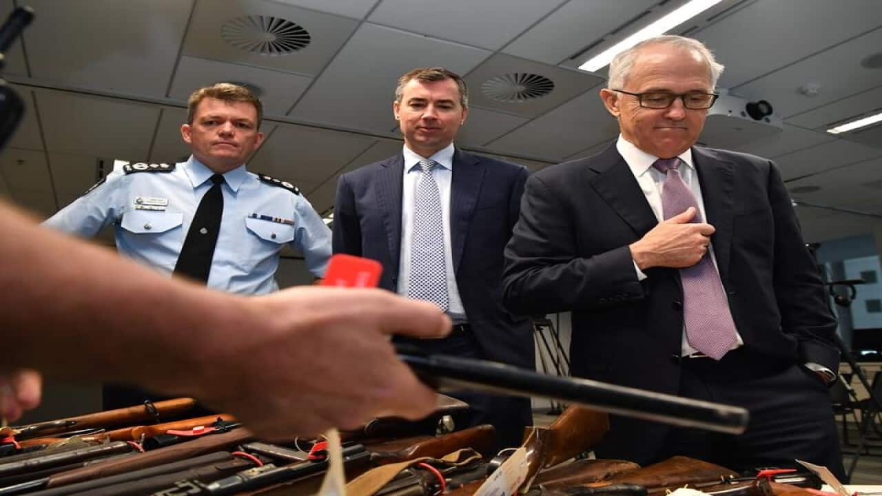Andrew Colvin, Michael Keenan and Malcolm Turnbul