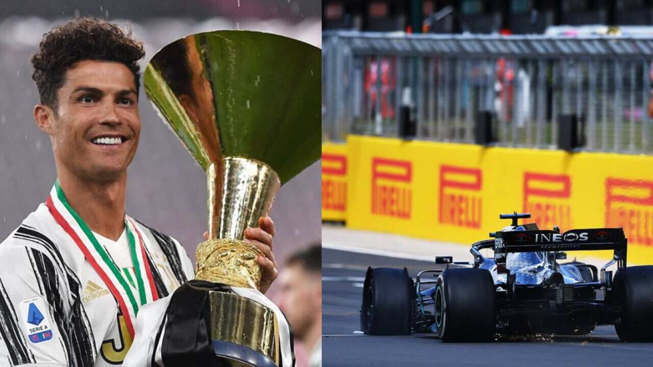 Cristiano Ronaldo e Lewis Hamilton