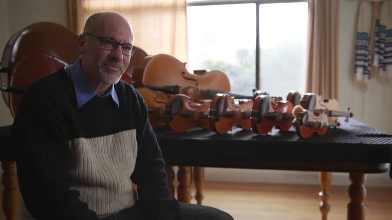 Peter Reid began learning to build string instruments in the late 1980's.