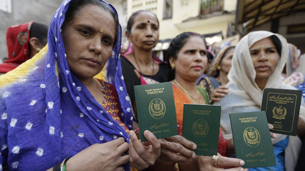 Hindu refugees who migrated from Pakistan show support for the Citizenship Amendment Act.