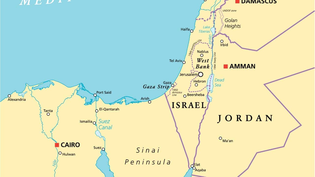 map of Israel
