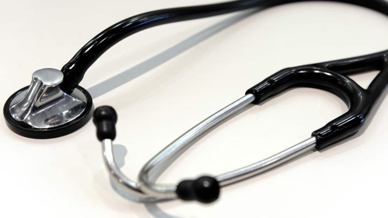 A stethoscope at a hospital