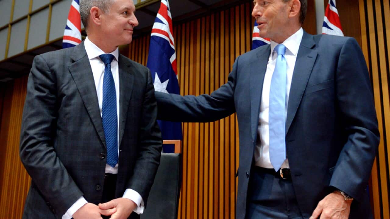 The Prime Minister (R) and SA Premier (L) Jay Weatherill