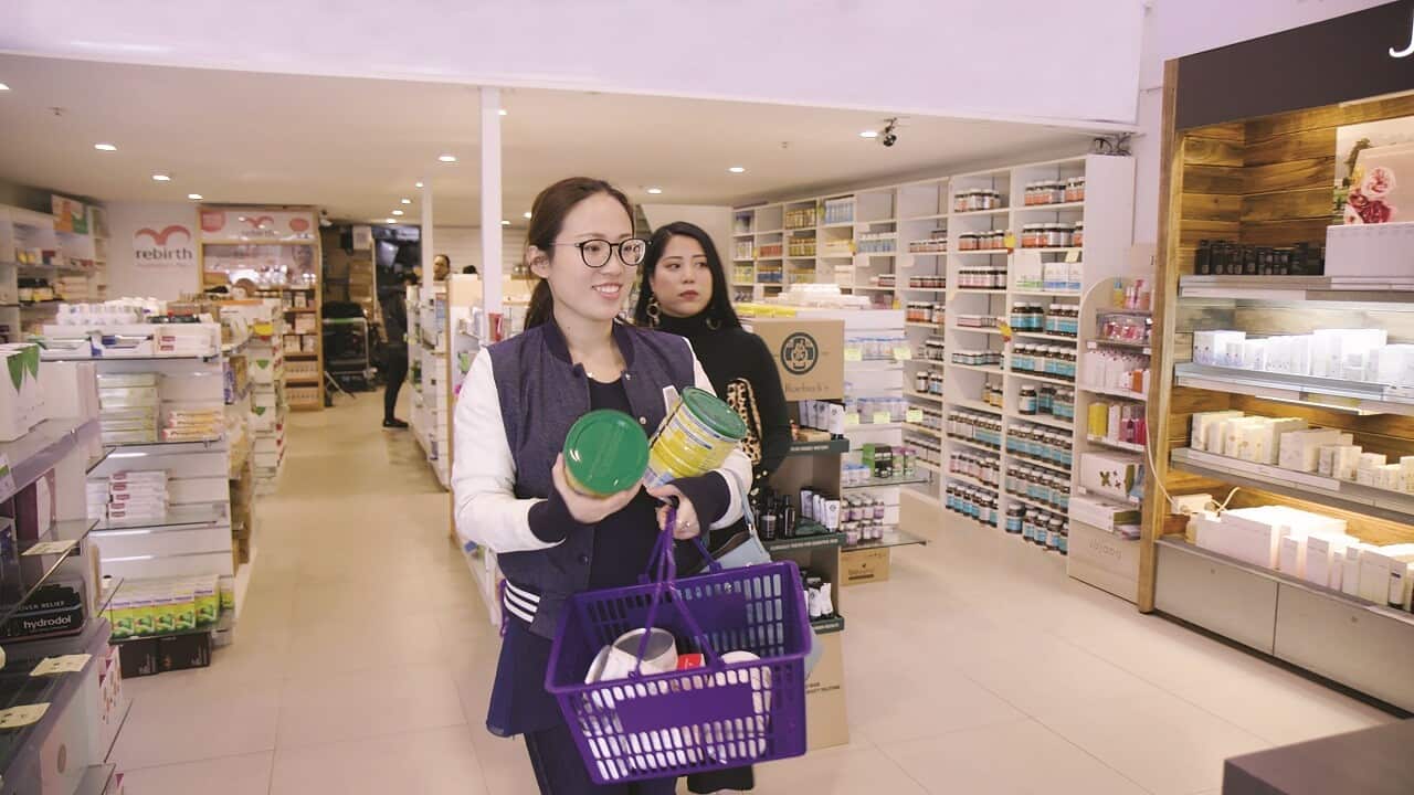 A supplied undated photograph of a woman shopping Parramatta