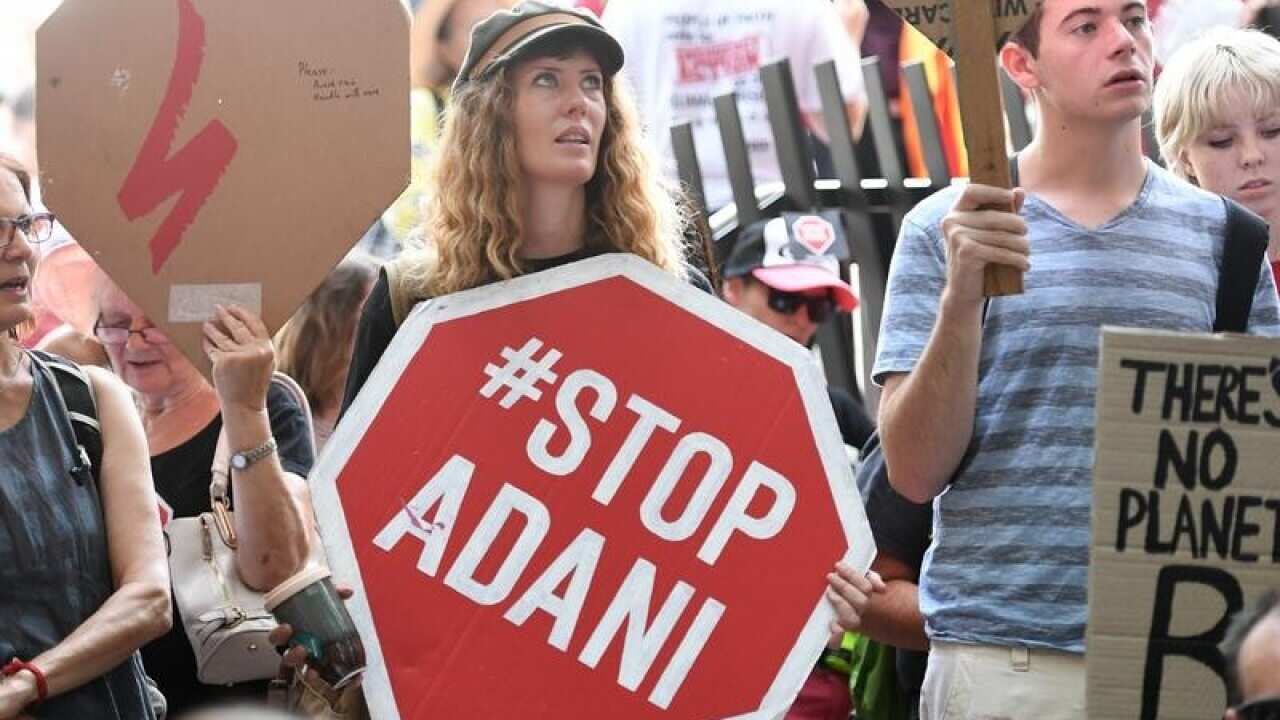 Anti-Adani coal mine protestors.