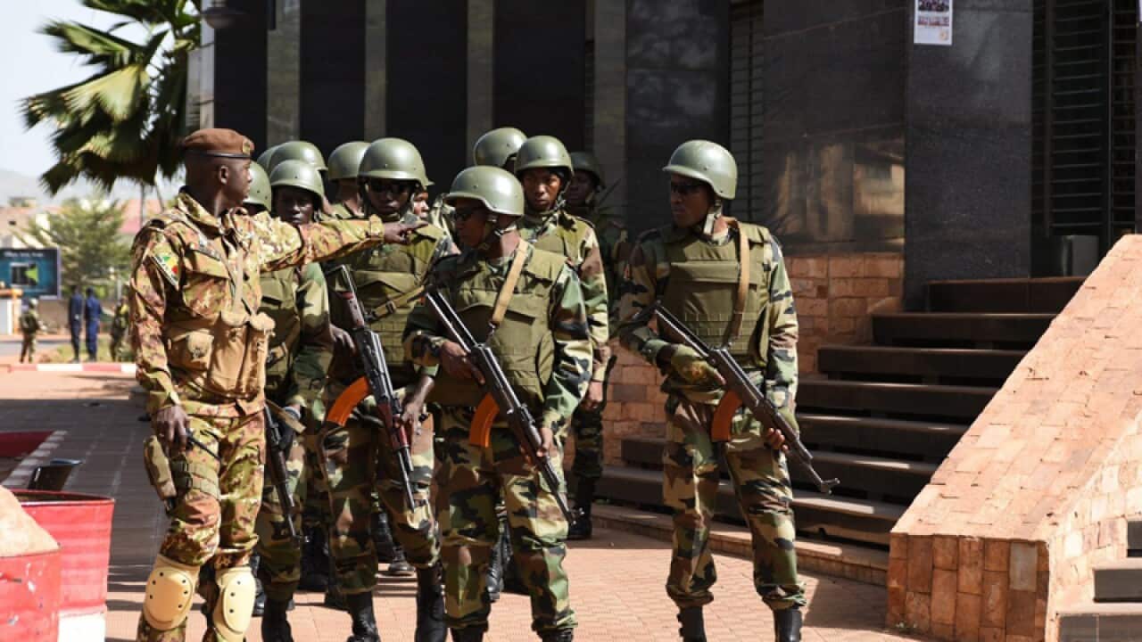 Malian soldiers.