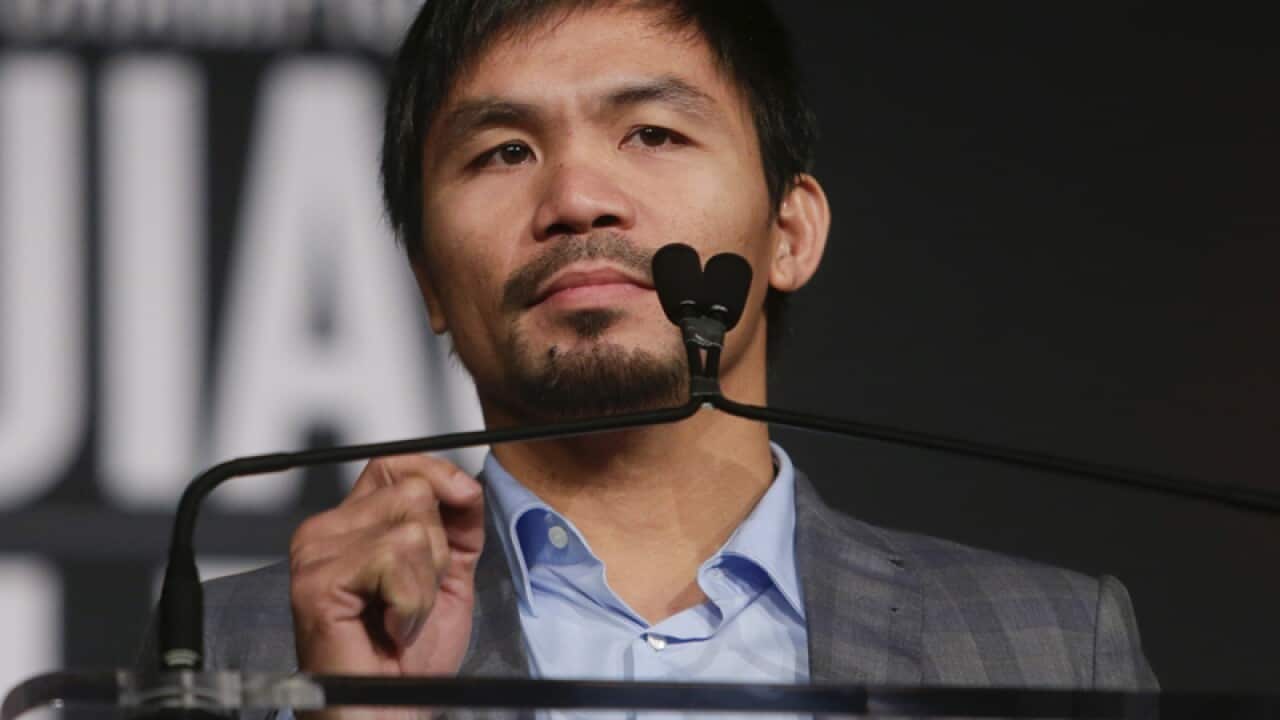 Filipino boxer Manny Pacquiao
