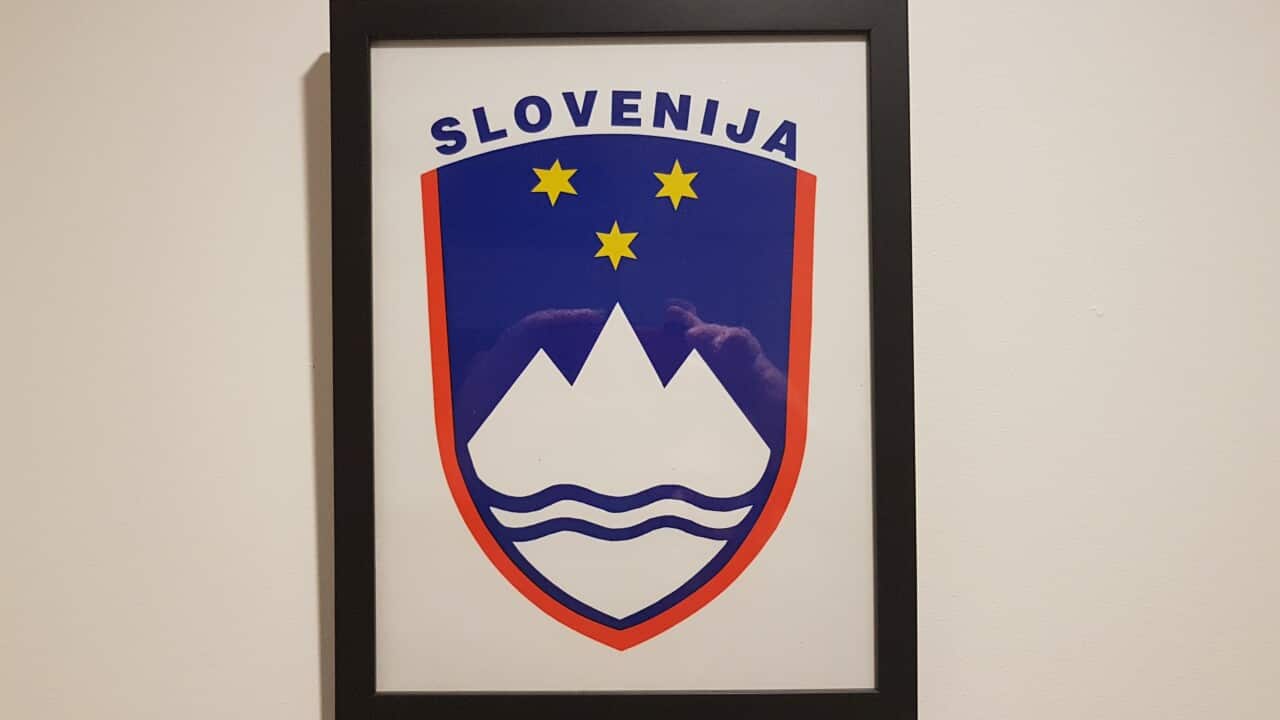 Coat of arms of the Republic of Slovenia.