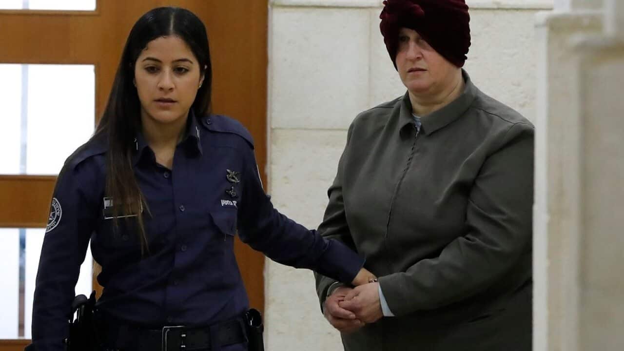 Malka Leifer at a hearing at the Jerusalem District Court in 2019