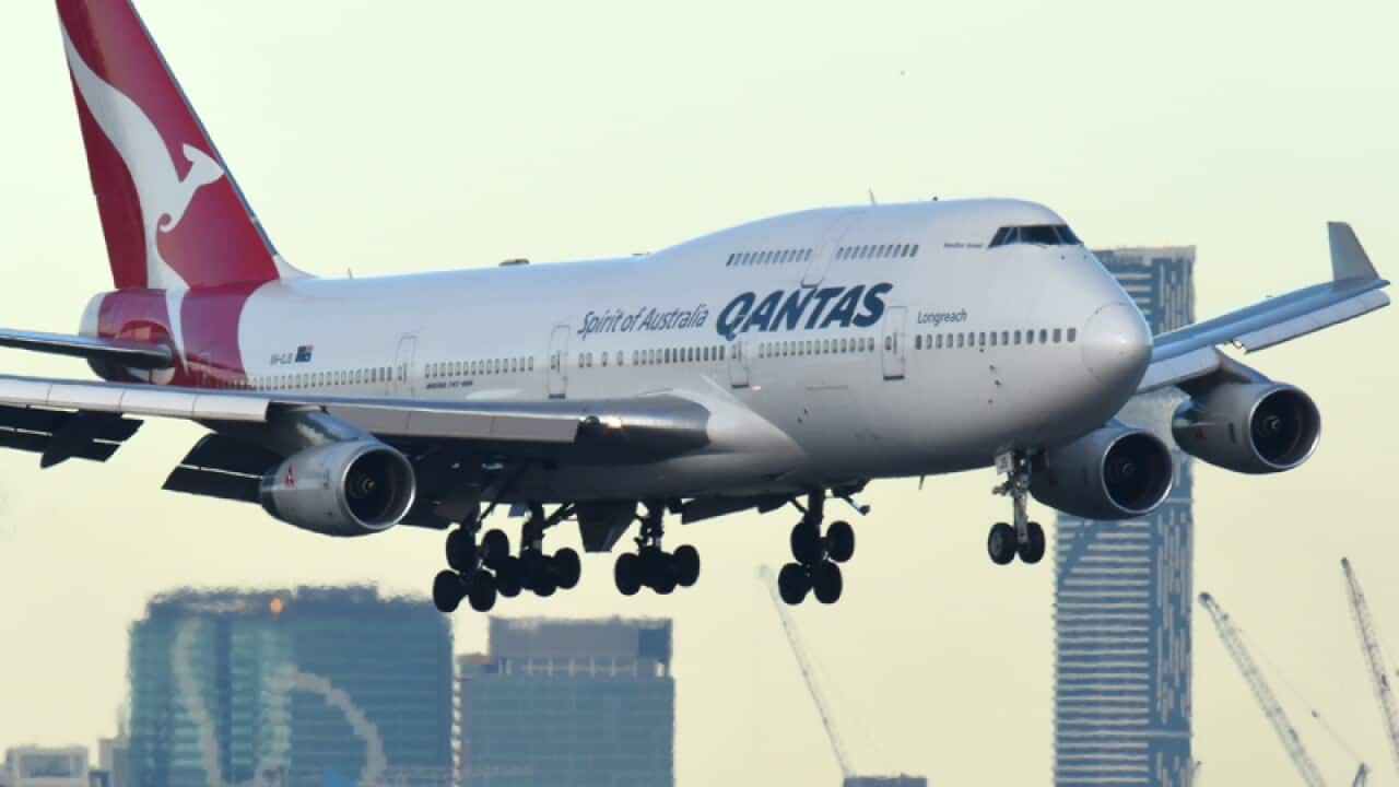 A Qantas plane