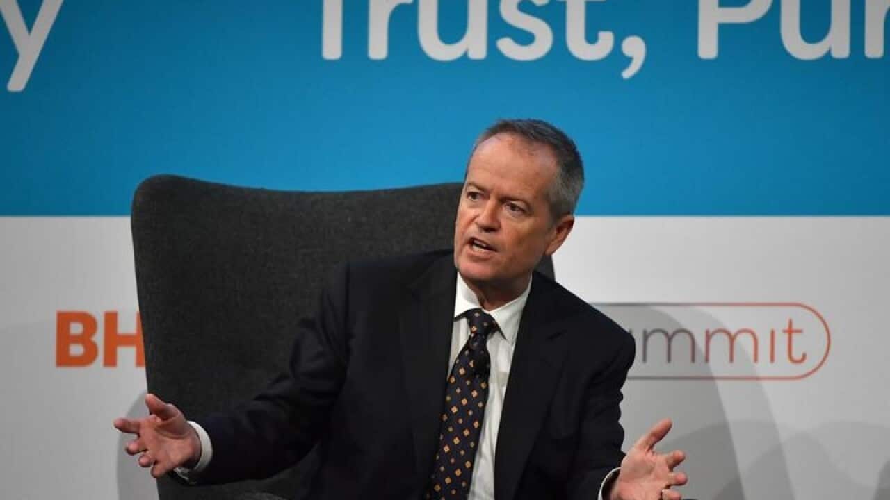 Bill Shorten at a business summit in March.